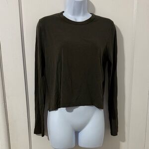 lululemon athletica Dark Olive Long Sleeve Top